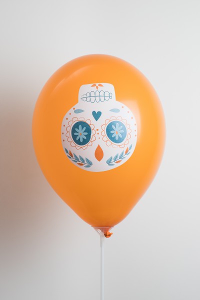 Ballon 12'' - Imprimé Crane Orange