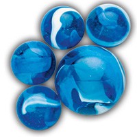 Billes Assorties ELEMENTS 20/16mm+1/25mm - Butterfly - Rooster - Blue Jay - White Tiger - 20 Filets