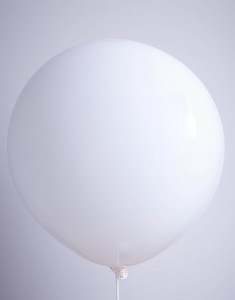 Ballons Cristal Blanc Déco 24