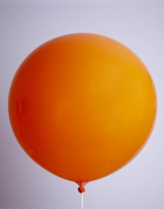 Ballons Cristal Orange Déco 24