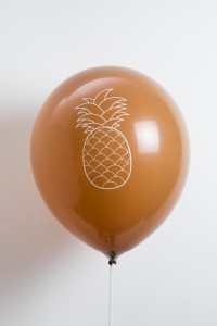 Ballon 12'' - Imprimé Ananas Assortis