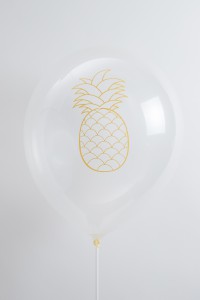 Ballon 12'' - Imprimé Ananas Assortis